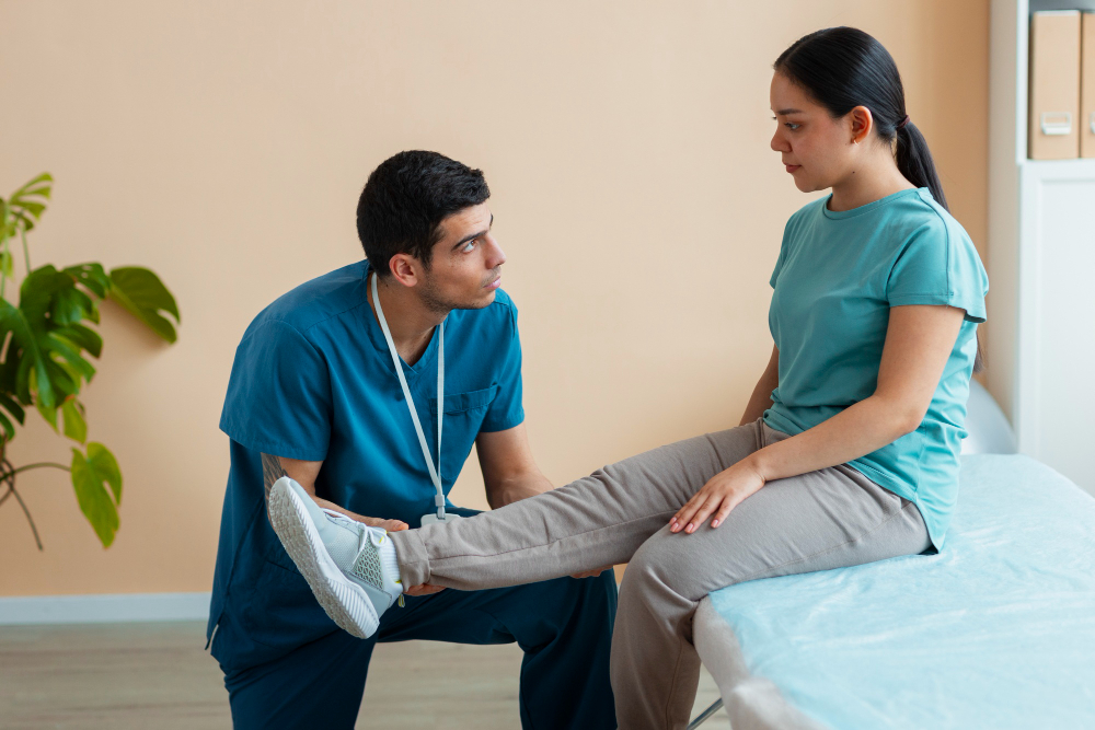 Physiotherapy session
